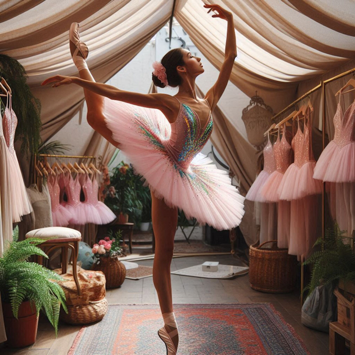 Spring time Tutu Shopping in Feltham