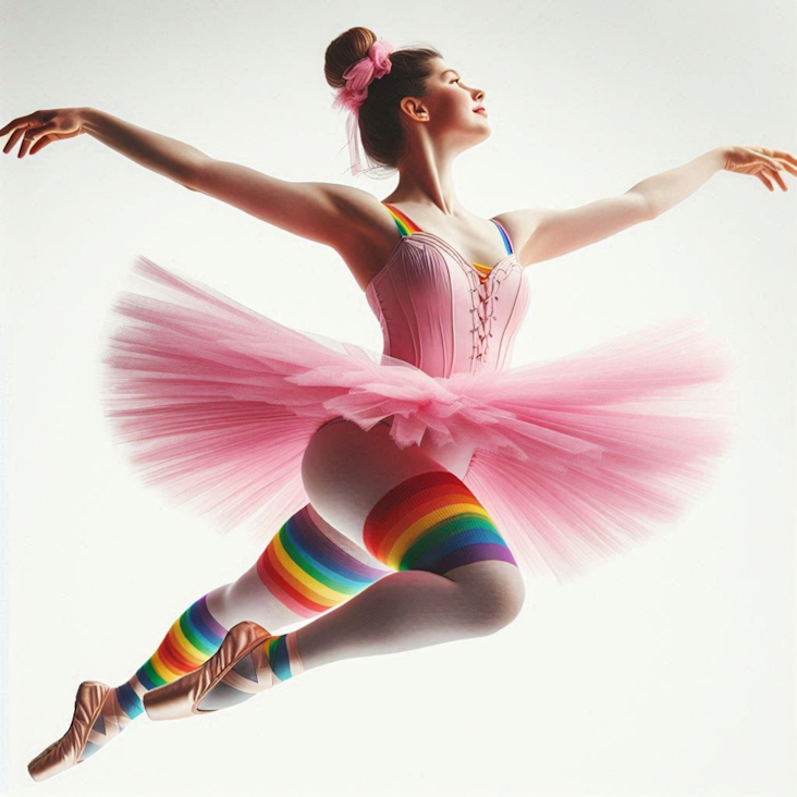 June Pride Month in a Pink Tutu in Leicester