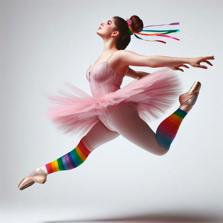 June Pride Month in a Pink Tutu in Guiseley