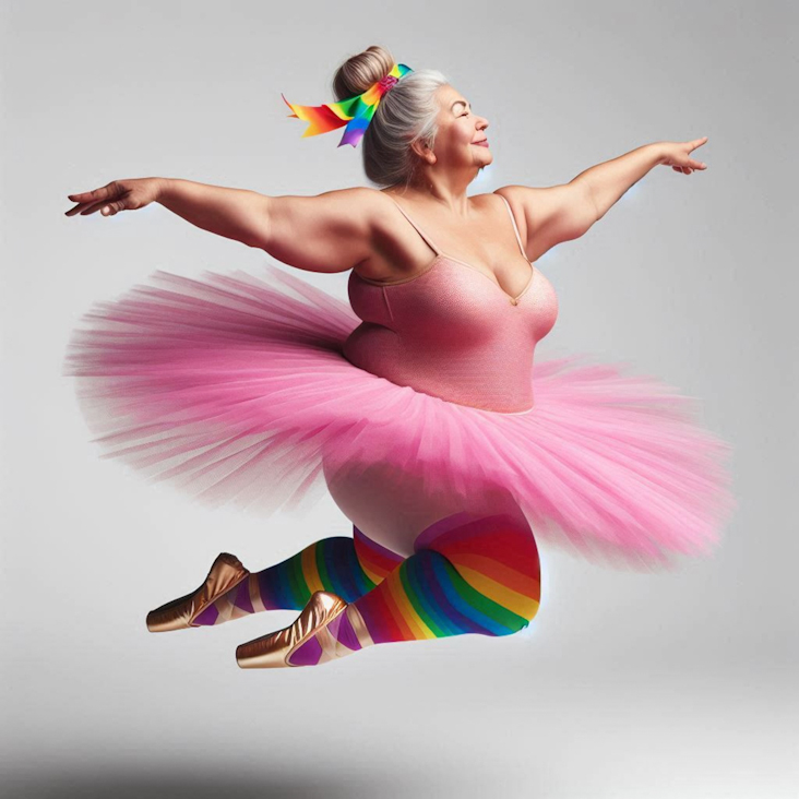 June Pride Month in a Pink Tutu in Dewsbury