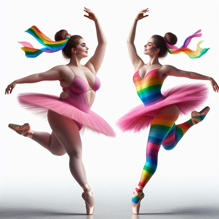 June Pride Month in a Pink Tutu in Ellesmere Port