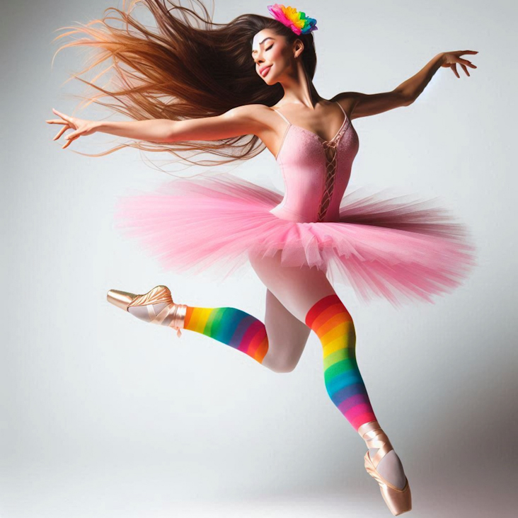 June Pride Month in a Pink Tutu in Hammersmith