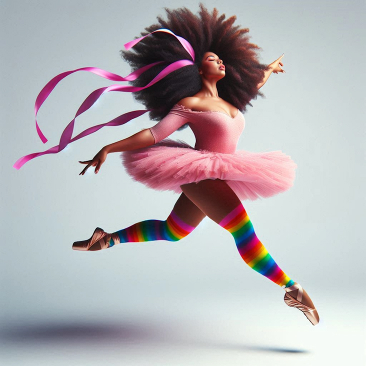 June Pride Month in a Pink Tutu in Darlington