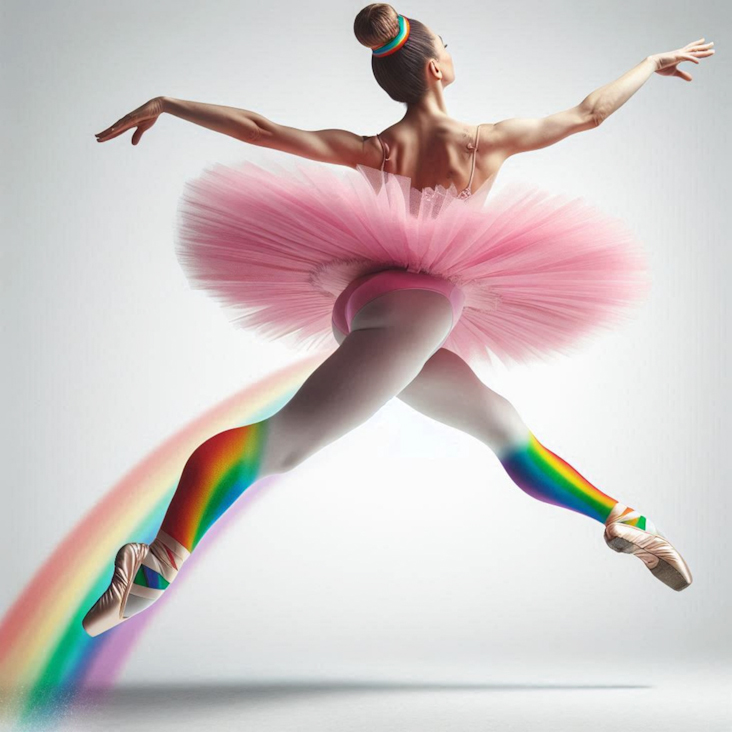 June Pride Month in a Pink Tutu in Kettering