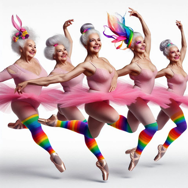 June Pride Month in a Pink Tutu in Braintree