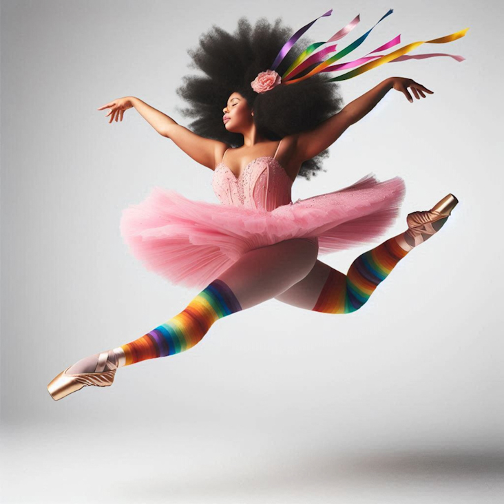 June Pride Month in a Pink Tutu in Aylesbury