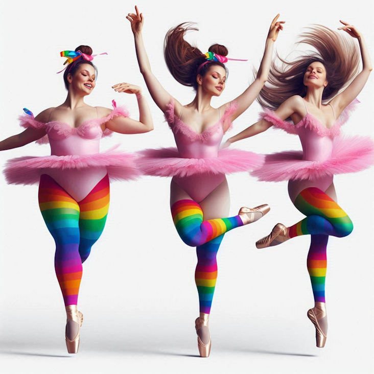 June Pride Month in a Pink Tutu in Dunfermline