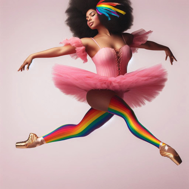 June Pride Month in a Pink Tutu in Stratford