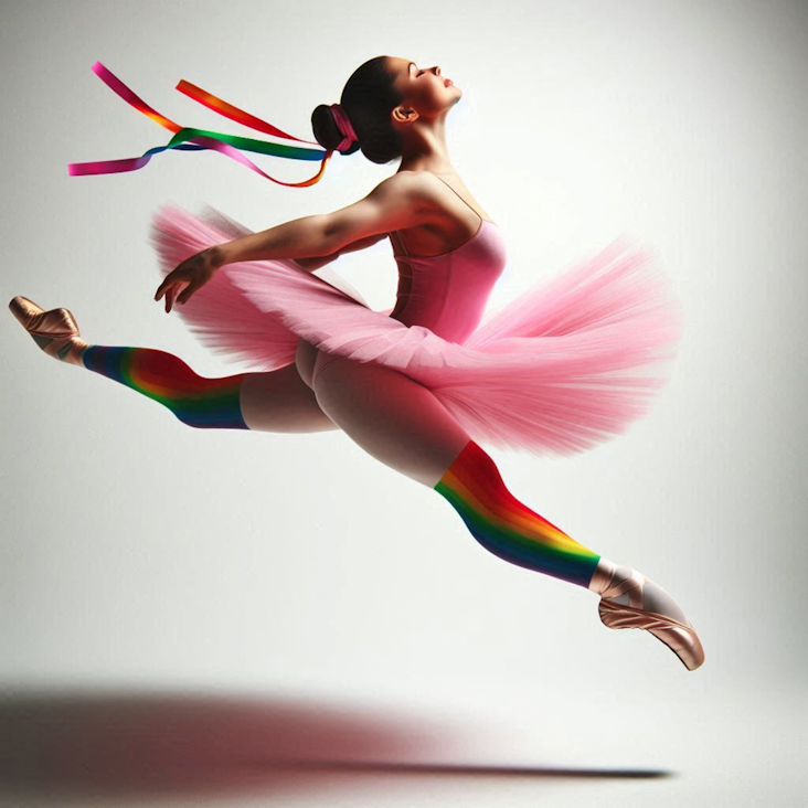 June Pride Month in a Pink Tutu in Southall