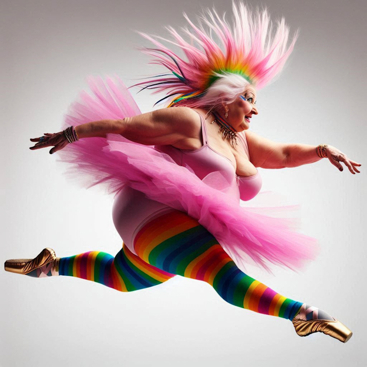 June Pride Month in a Pink Tutu in Chatham