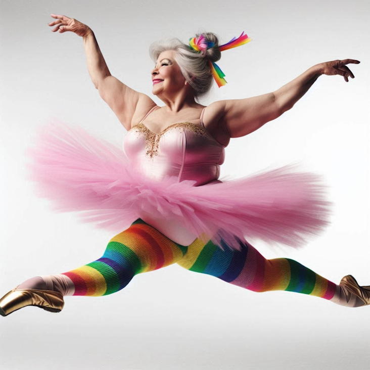 June Pride Month in a Pink Tutu in Leith