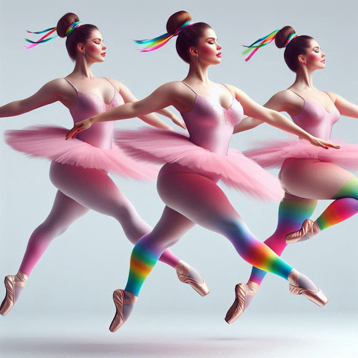 June Pride Month in a Pink Tutu in Hampstead