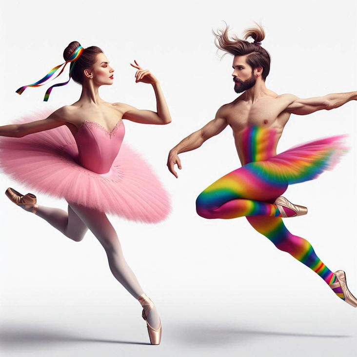 June Pride Month in a Pink Tutu in Crewe