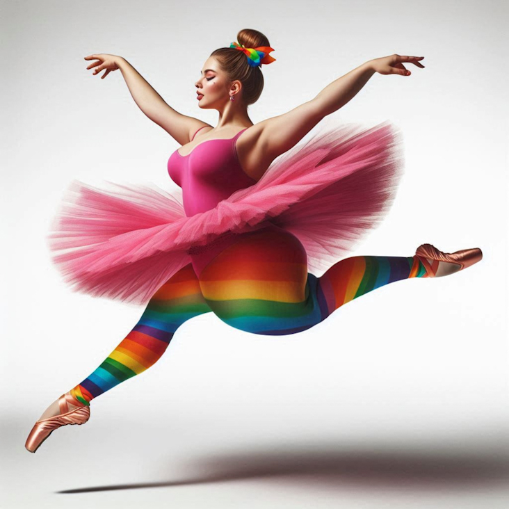 June Pride Month in a Pink Tutu in Derby