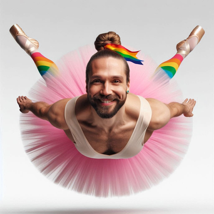 June Pride Month in a Pink Tutu in Beckenham