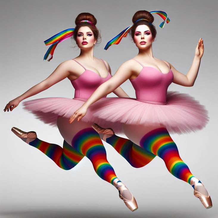 June Pride Month in a Pink Tutu in Surbiton