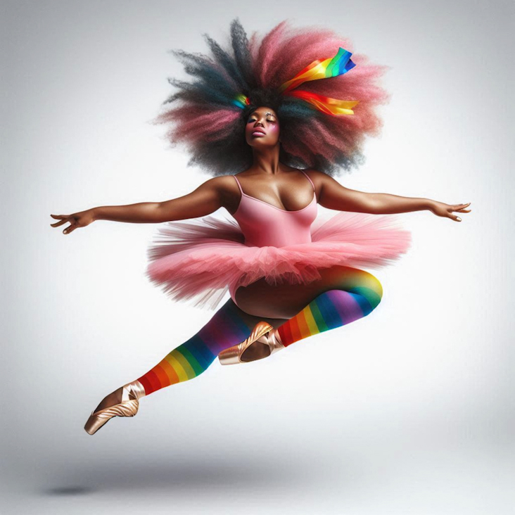 June Pride Month in a Pink Tutu in Waterlooville