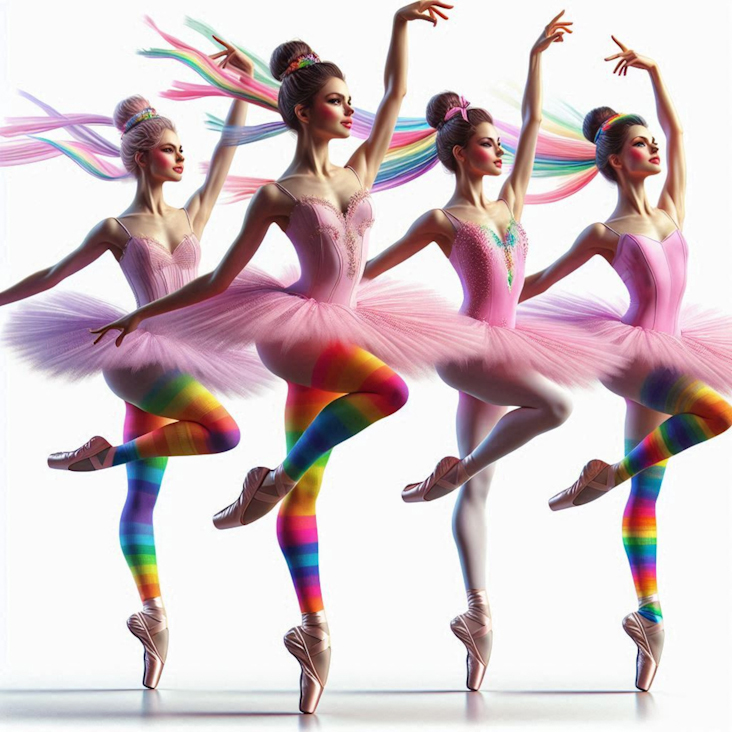 June Pride Month in a Pink Tutu in Welling