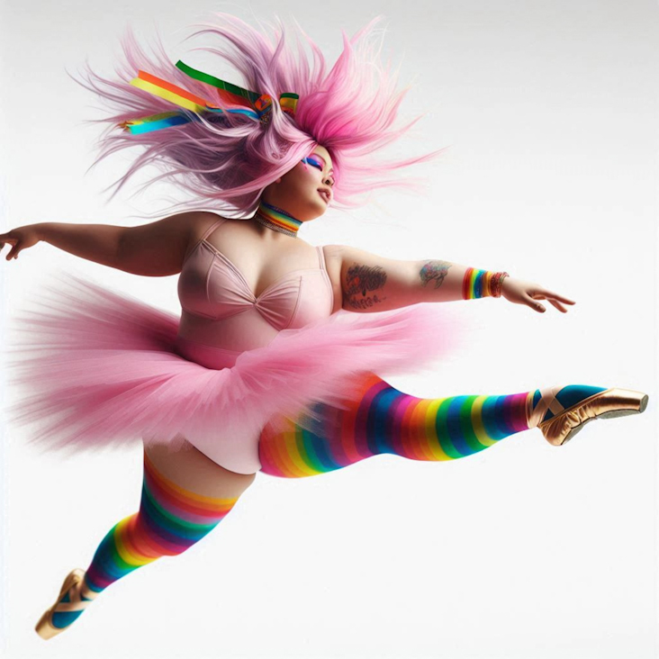 June Pride Month in a Pink Tutu in Strood