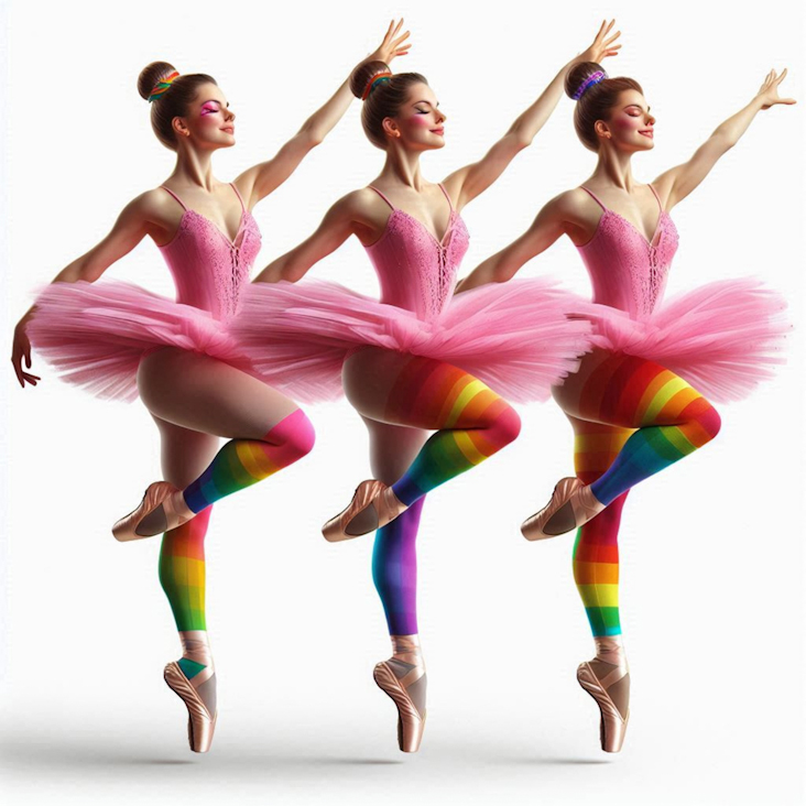 June Pride Month in a Pink Tutu in Ilkeston