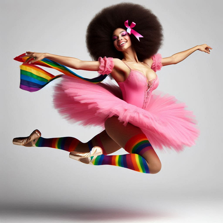 June Pride Month in a Pink Tutu in Wolverhampton