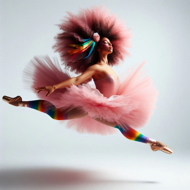 June Pride Month in a Pink Tutu in Royal Tunbridge Wells