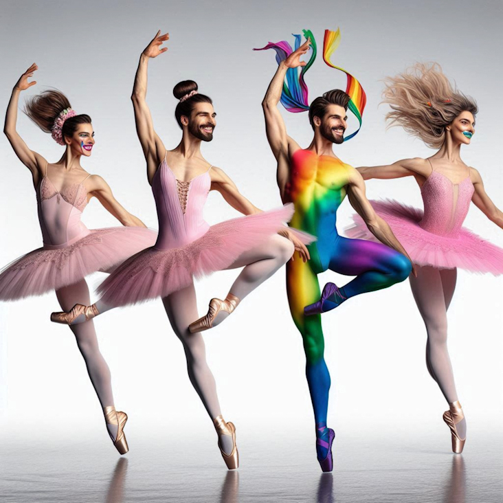 June Pride Month in a Pink Tutu in Coalville