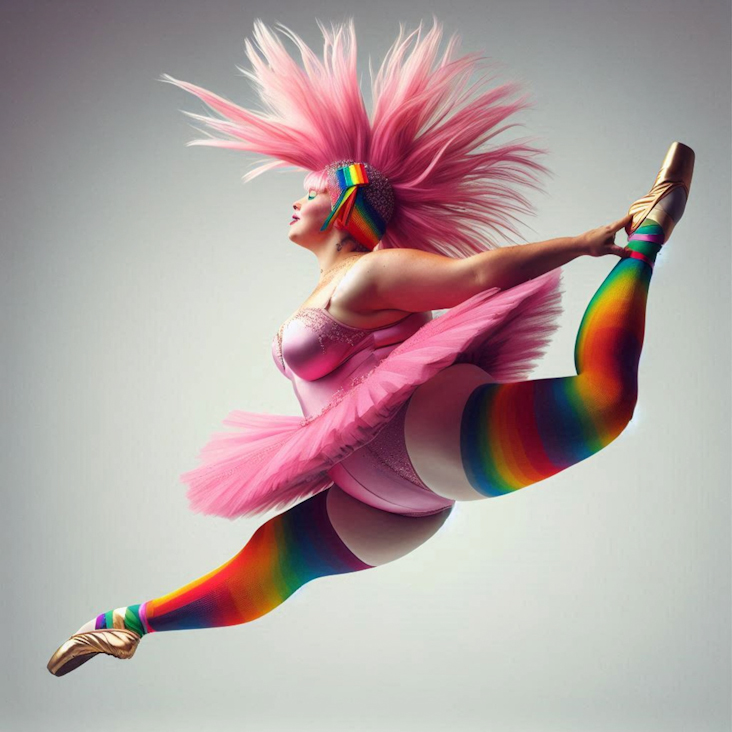 June Pride Month in a Pink Tutu in Kettering