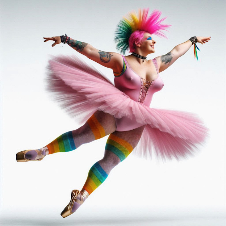 June Pride Month in a Pink Tutu in Altrincham