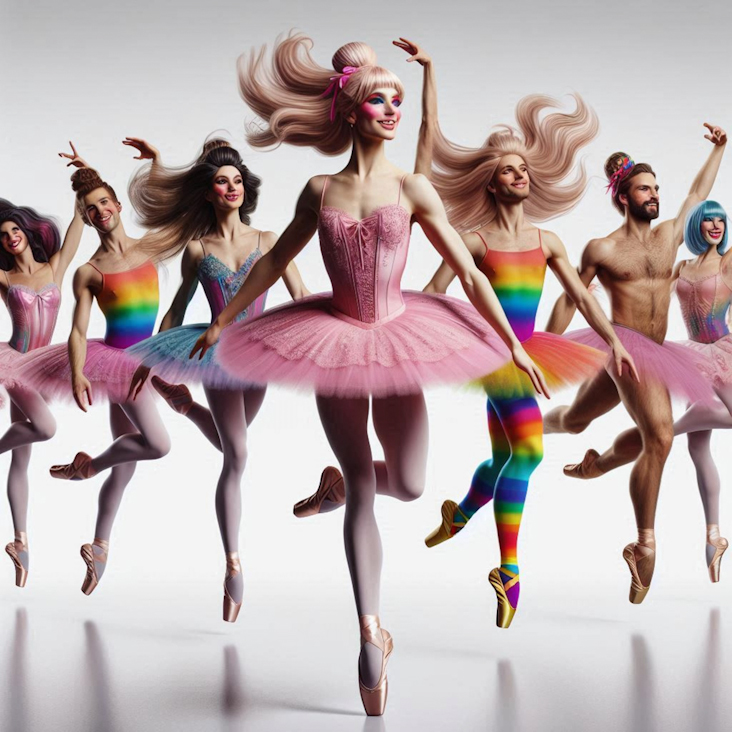 June Pride Month in a Pink Tutu in Northampton