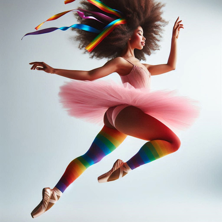 June Pride Month in a Pink Tutu in Small Heath