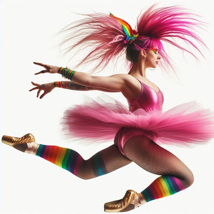 June Pride Month in a Pink Tutu in Falkirk