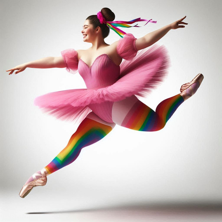 June Pride Month in a Pink Tutu in Walkden