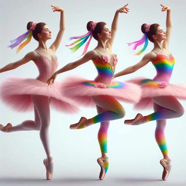 June Pride Month in a Pink Tutu in Sutton in Ashfield