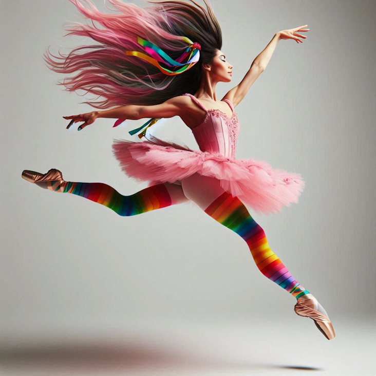 June Pride Month in a Pink Tutu in Morden