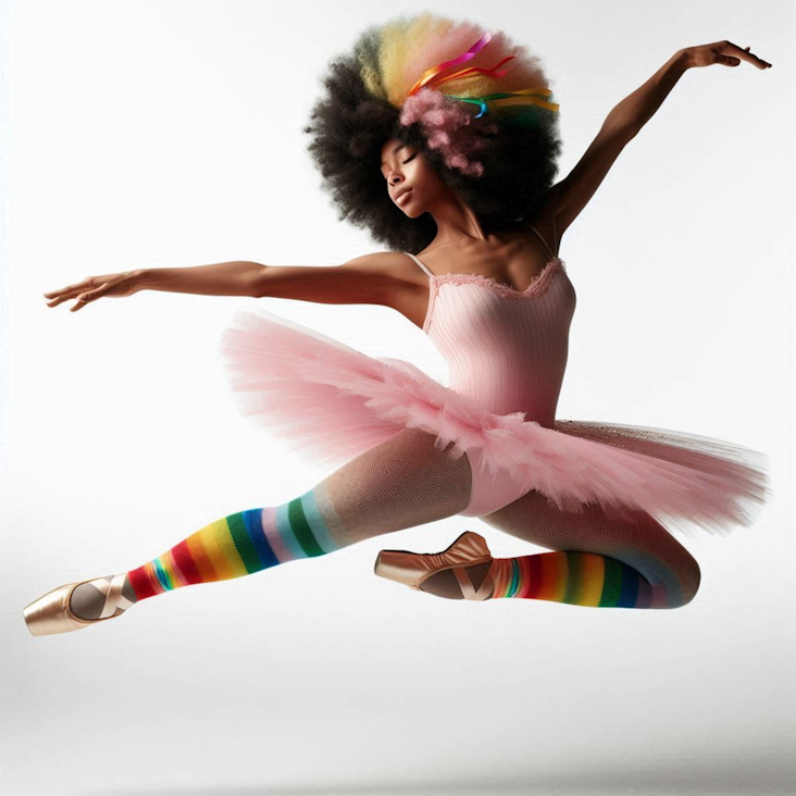 June Pride Month in a Pink Tutu in Letchworth