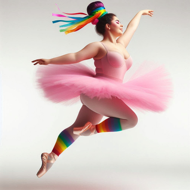 June Pride Month in a Pink Tutu in Abingdon