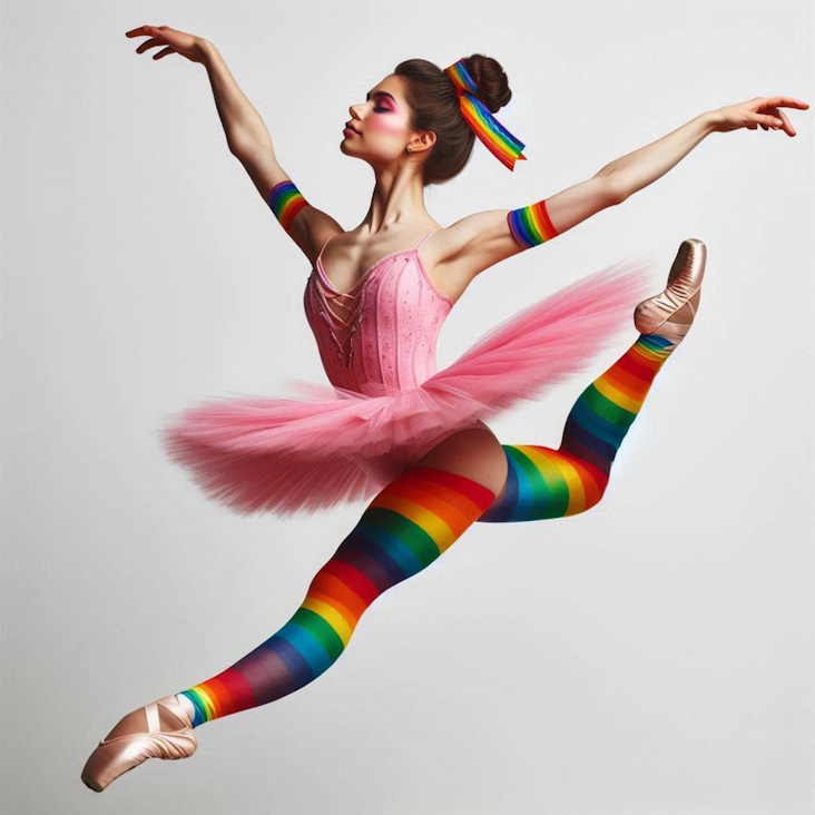 June Pride Month in a Pink Tutu in Luton