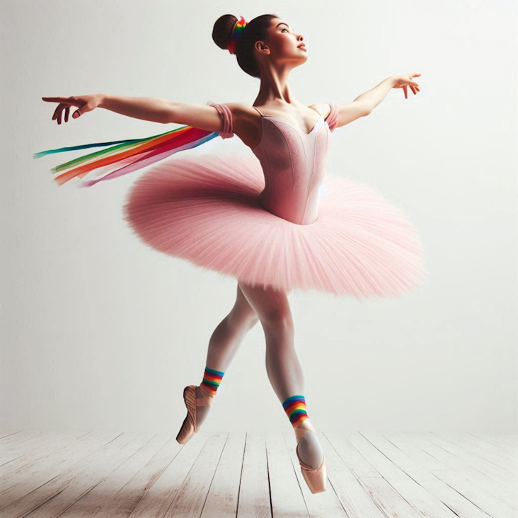 June Pride Month in a Pink Tutu in Didcot