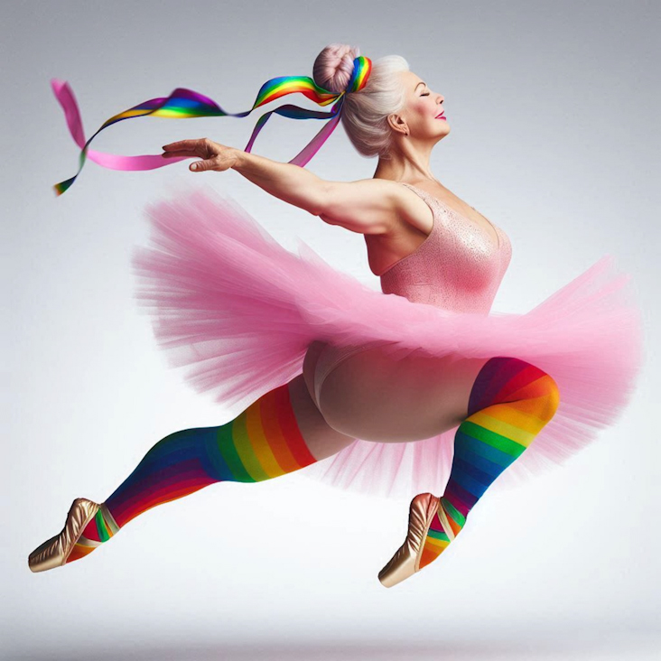 June Pride Month in a Pink Tutu in Castleford