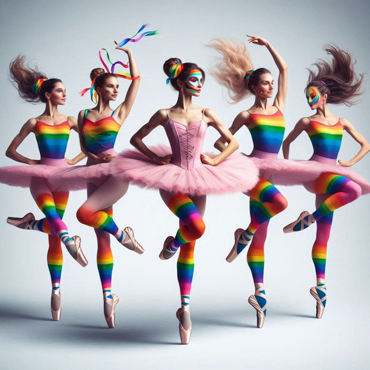 June Pride Month in a Pink Tutu in Solihull