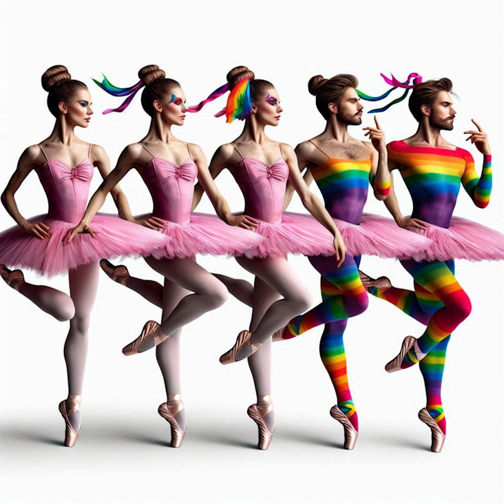 June Pride Month in a Pink Tutu in Middleton