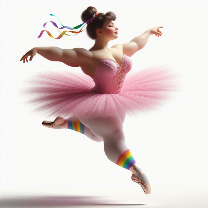 June Pride Month in a Pink Tutu in Fleet