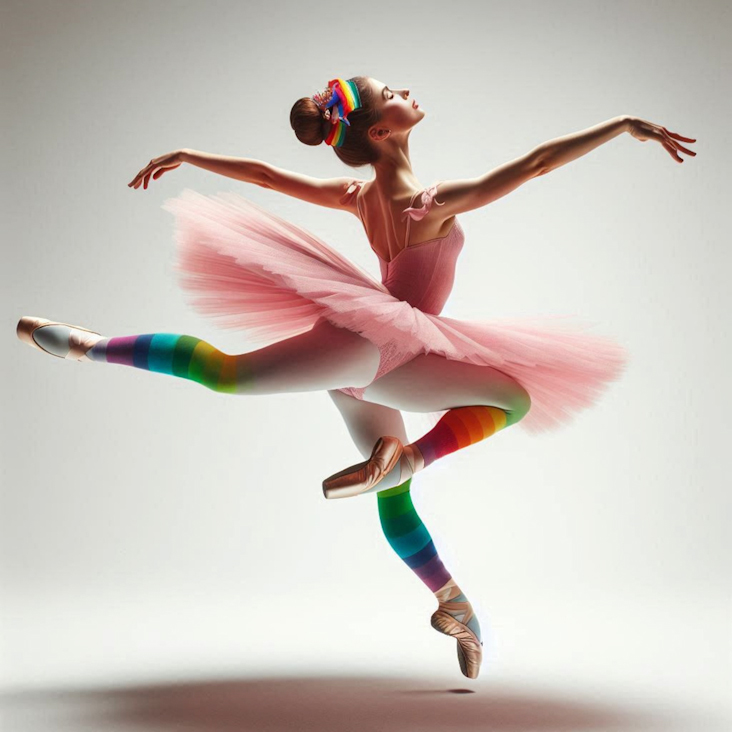 June Pride Month in a Pink Tutu in Urmston