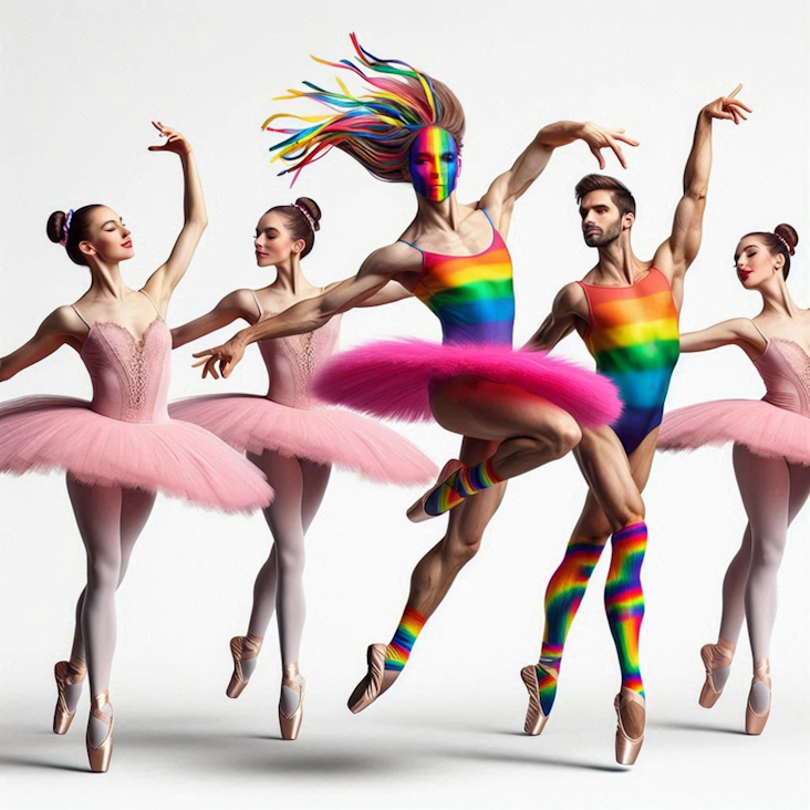 June Pride Month in a Pink Tutu in Bulwell