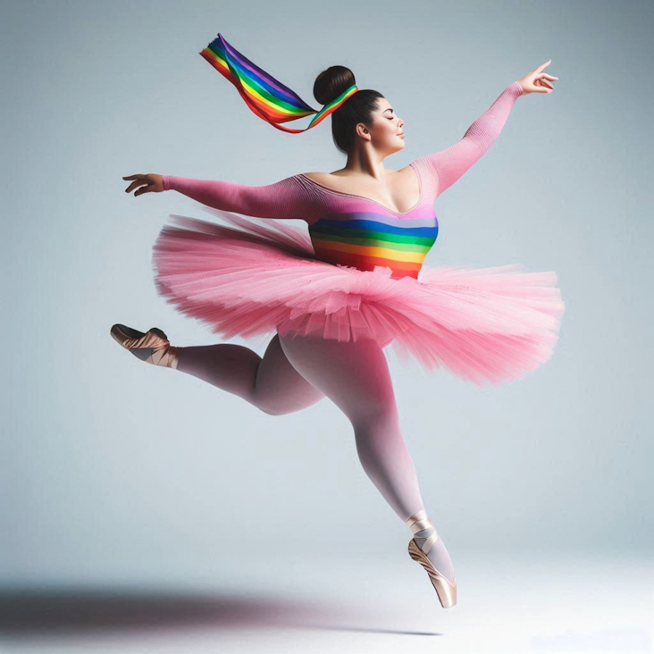 June Pride Month in a Pink Tutu in Newtownards