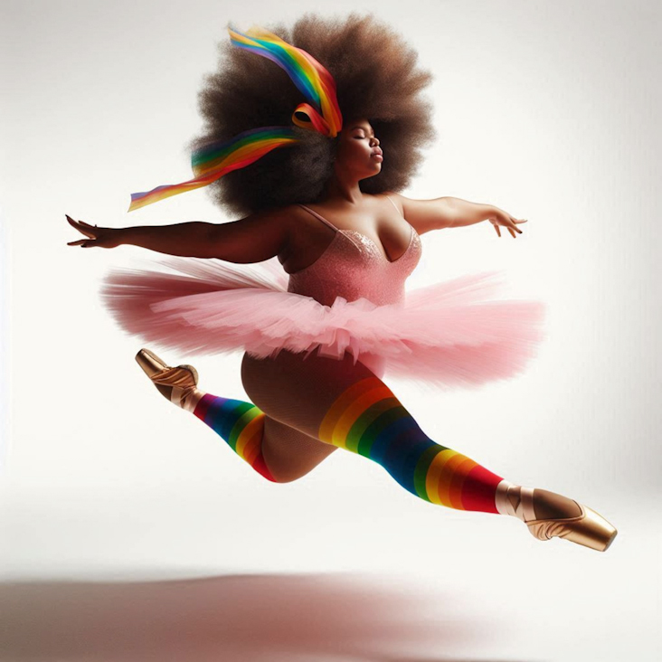 June Pride Month in a Pink Tutu in Dunstable