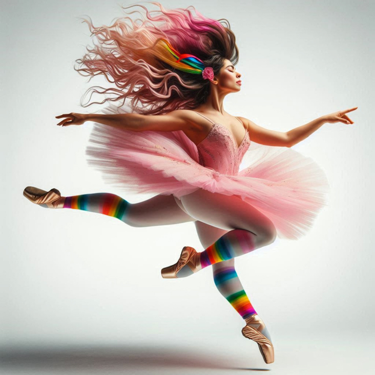 June Pride Month in a Pink Tutu in Frome