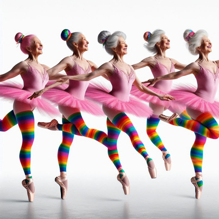 June Pride Month in a Pink Tutu in Wood Green