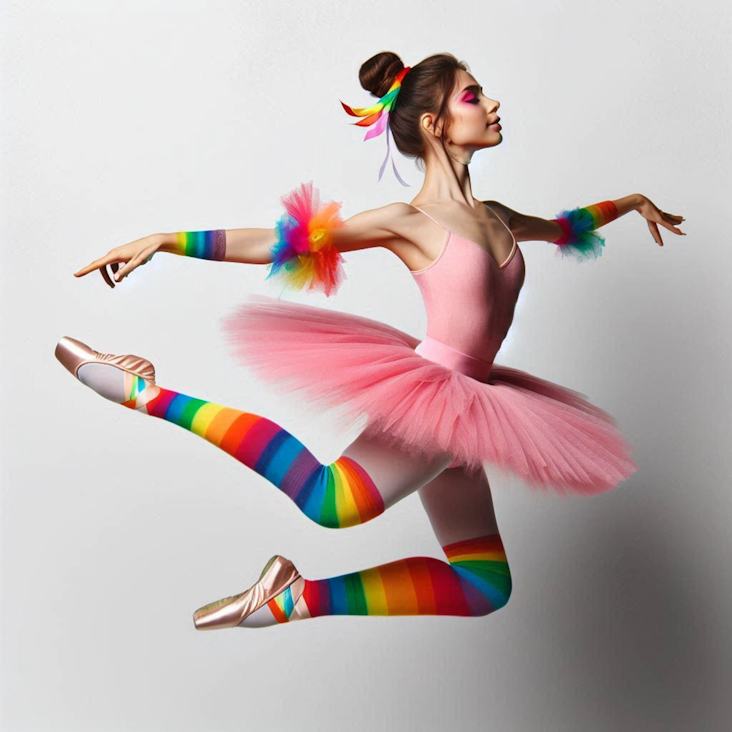 June Pride Month in a Pink Tutu in Laindon